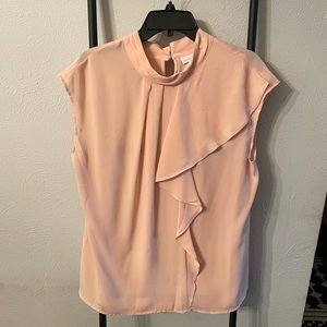 NWT New York & Company Blush Pink Blouse Size Large